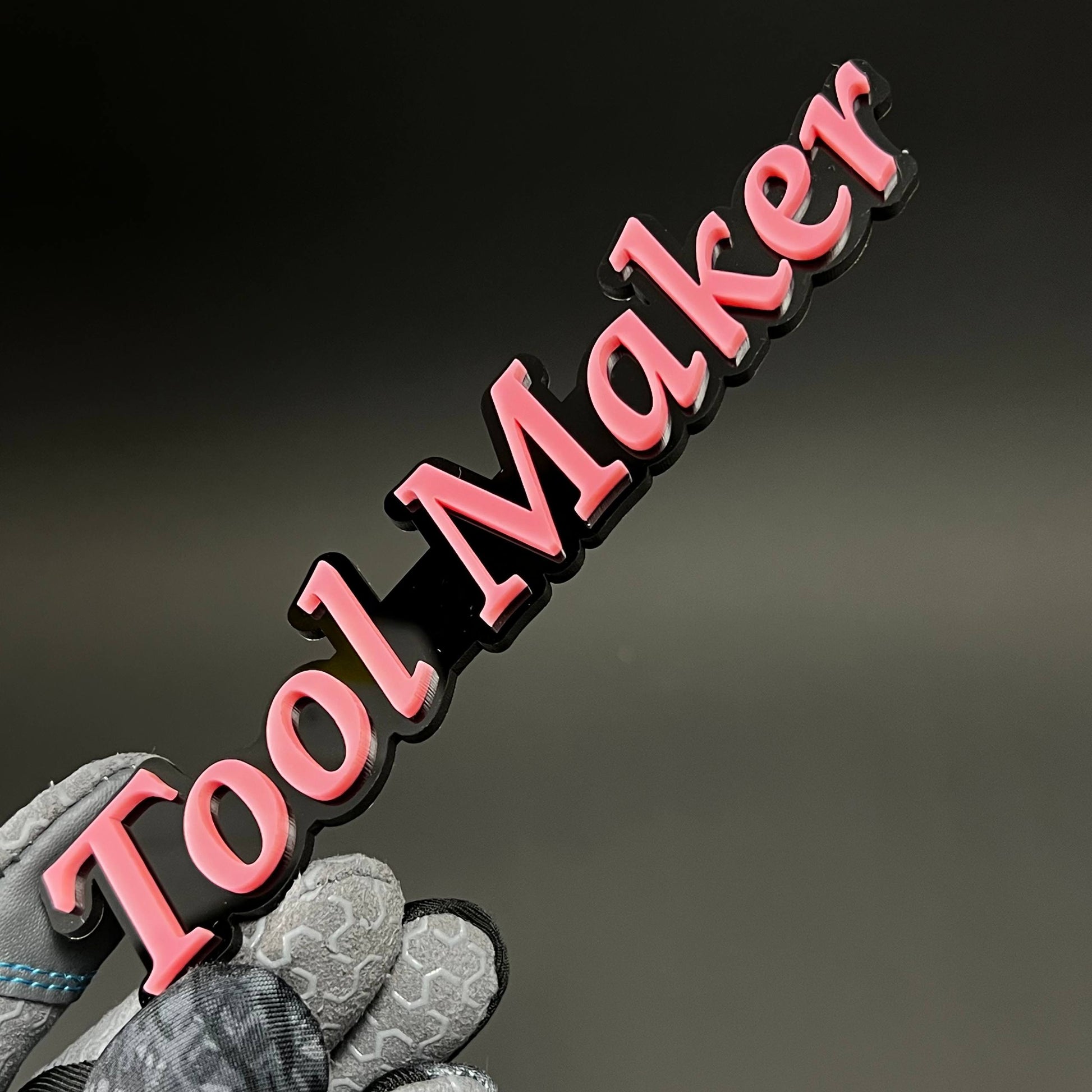 1PC Tool Maker 3D Acrylic Badge - Car Truck Emblem Fender Tailgate Trunk Sticker