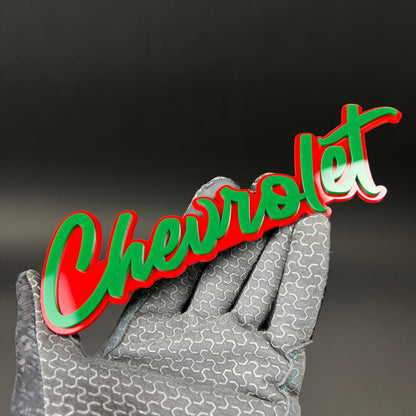 1PC Chevrolet 3D Acrylic Badge - Car Truck Emblem Fender Tailgate Trunk Sticker