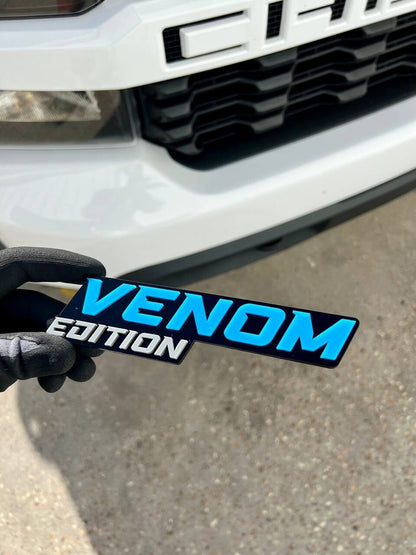 1pcs Venom Edition Emblem Car Badges Badass 3D Sticker Decal Multicolor