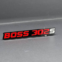 2PCS BOSS 302S Emblems – 3D Multicolor Acrylic Fender & Tailgate Badge Decals