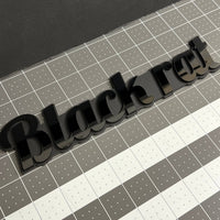 1PCS BLACK RAT Emblem – Durable 3D Multicolor Acrylic Car & Truck Badge