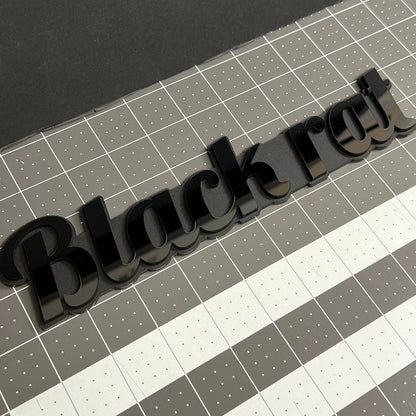 1PCS BLACK RAT Emblem – Durable 3D Multicolor Acrylic Car & Truck Badge