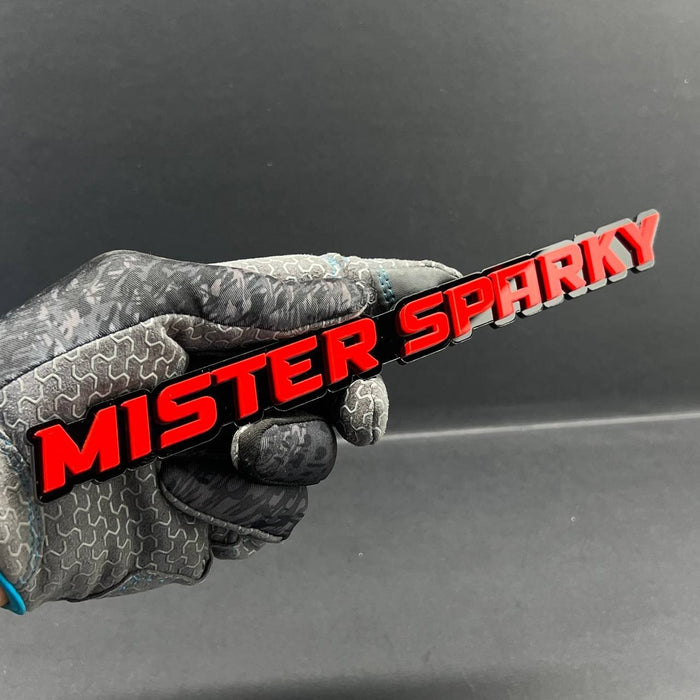 1PC MISTER SPARKY 3D Emblem – Custom Acrylic Car Fender Trunk Tailgate Sticker