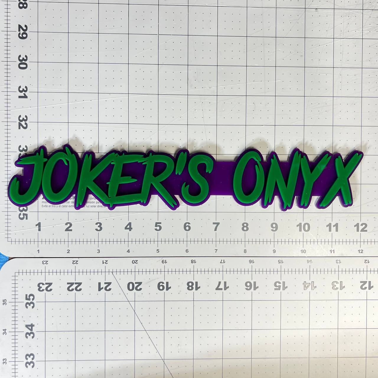 1PC JOKER'S ONYX Emblem – 3D Custom Acrylic Car Fender & Trunk Badge Decal
