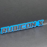 1PC Rubicon X Mate Emblem Custom Fender or Tailgate Badge for Car, SUV, or Truck