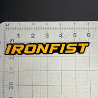 1PC IRONFIST Emblem – 3D Multicolor Acrylic Car Badge Decal for Car Truck SUV
