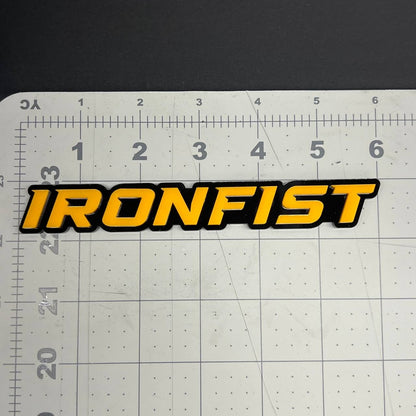 1PC IRONFIST Emblem – 3D Multicolor Acrylic Car Badge Decal for Car Truck SUV