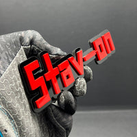 1PC STAV-on Emblem – Durable 3D Multicolor Acrylic Car Exterior Badge
