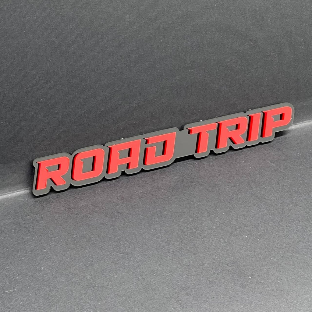 1PC ROAD TRIP Emblem – 3D Multicolor Acrylic Car Badge Decal for Fender Tailgate