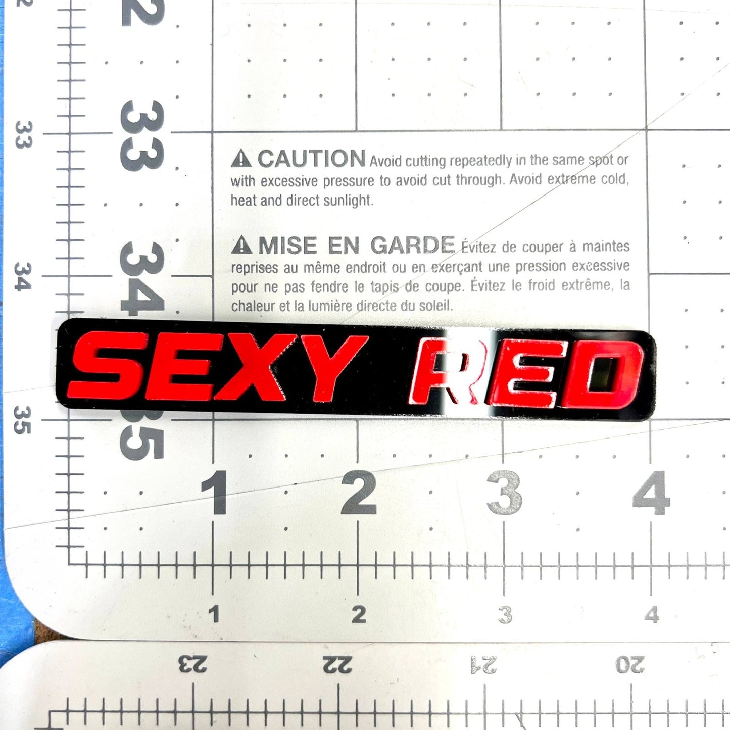 1pcs SEXY RED 3D Emblem – Multicolor Acrylic Badge for Car, SUV & Truck
