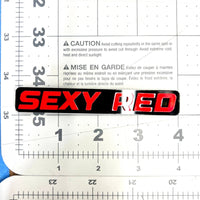 1pcs SEXY RED 3D Emblem – Multicolor Acrylic Badge for Car, SUV & Truck