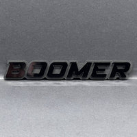 1PC BOOMER Badge – Custom 3D Multicolor Acrylic Car Fender & Trunk Sticker Decal