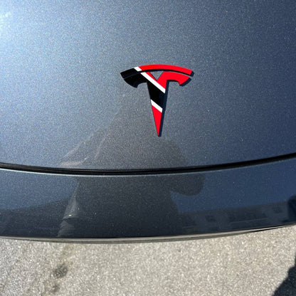 Tesla Multicolor 3D Emblems – Custom Badges (Set of 2)