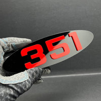351 Engine Emblem – Multicolor Acrylic Car Fender Tailgate Badge Logo Decal 1PC