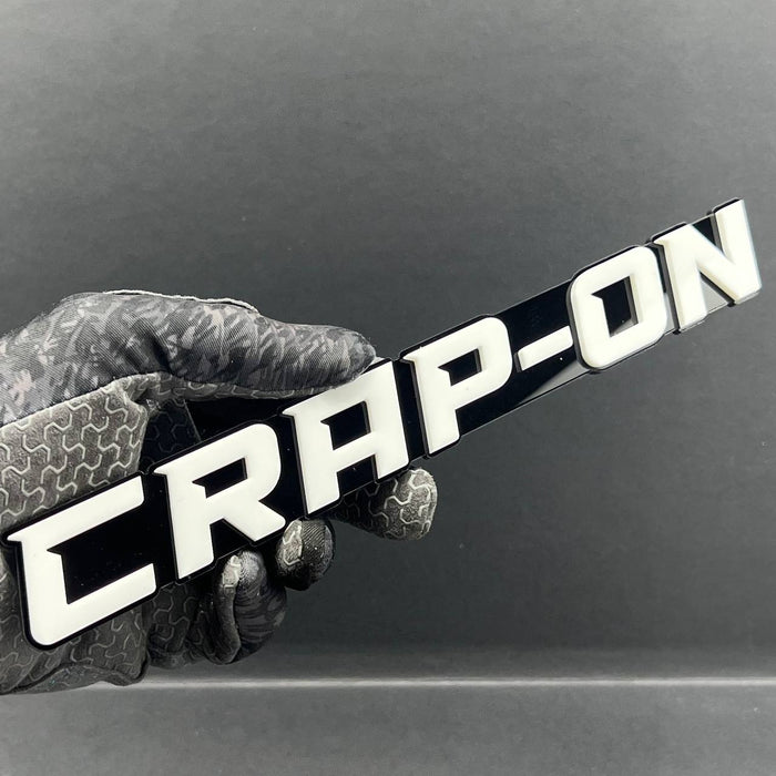CRAP ON 3D Emblem – Custom Acrylic Exterior Badge Sticker for Car SUV Truck