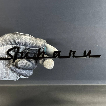 1PC Subaru Black Emblem – 3D Acrylic Fender or Trunk Badge for Subaru Models
