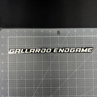 1PC GALLARDO ENDGAME 3D Emblem – White Custom Acrylic Car SUV Truck Badge