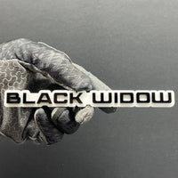 1PC Black Widow Emblem – Durable 3D Acrylic Multicolor Car & SUV Badge