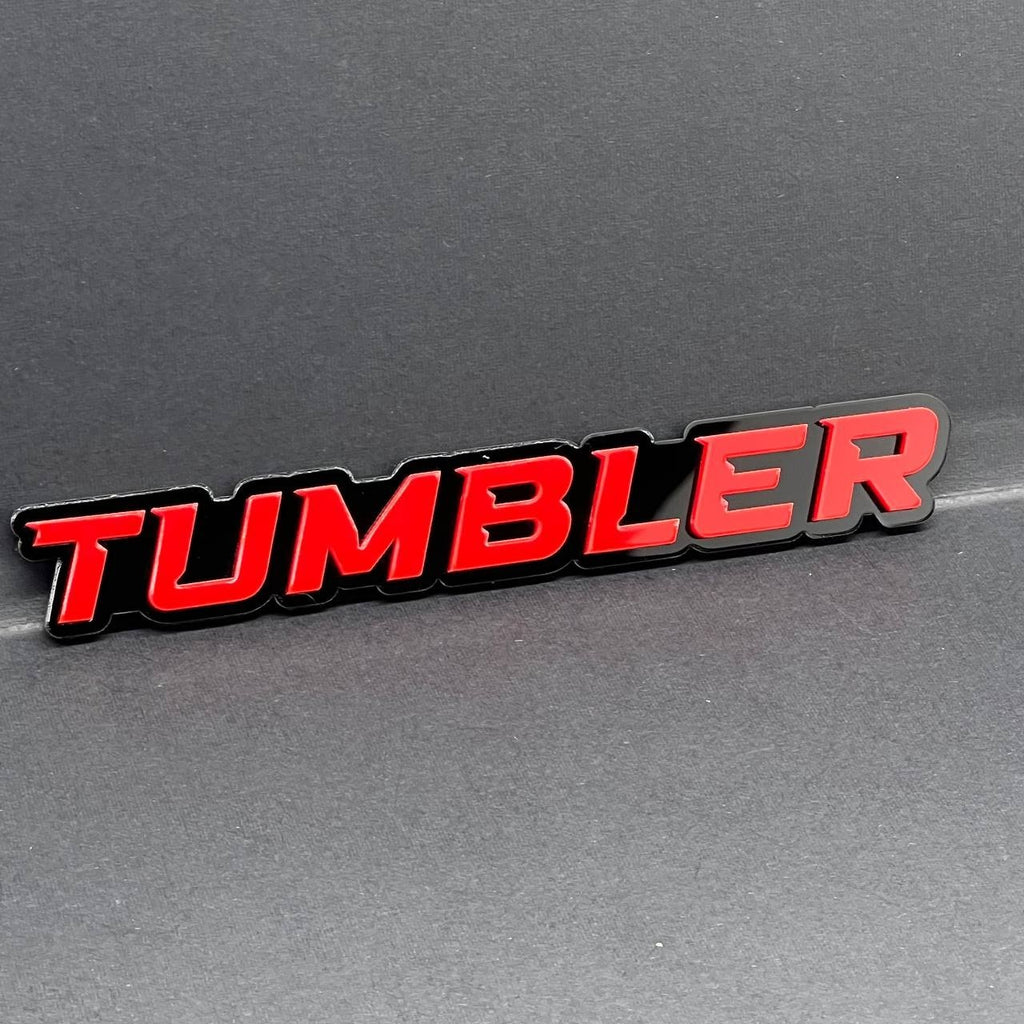 1PC TUMBLER Emblem – 3D Acrylic Tailgate Badge Decal for Car, Truck, SUV