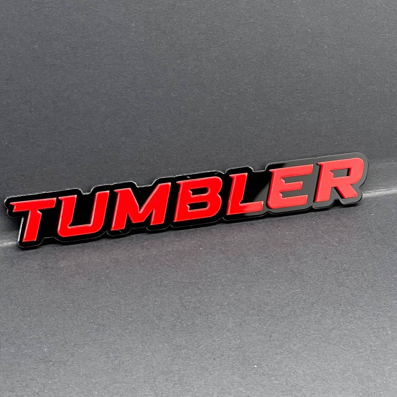 1PC TUMBLER Emblem – 3D Acrylic Tailgate Badge Decal for Car, Truck, SUV