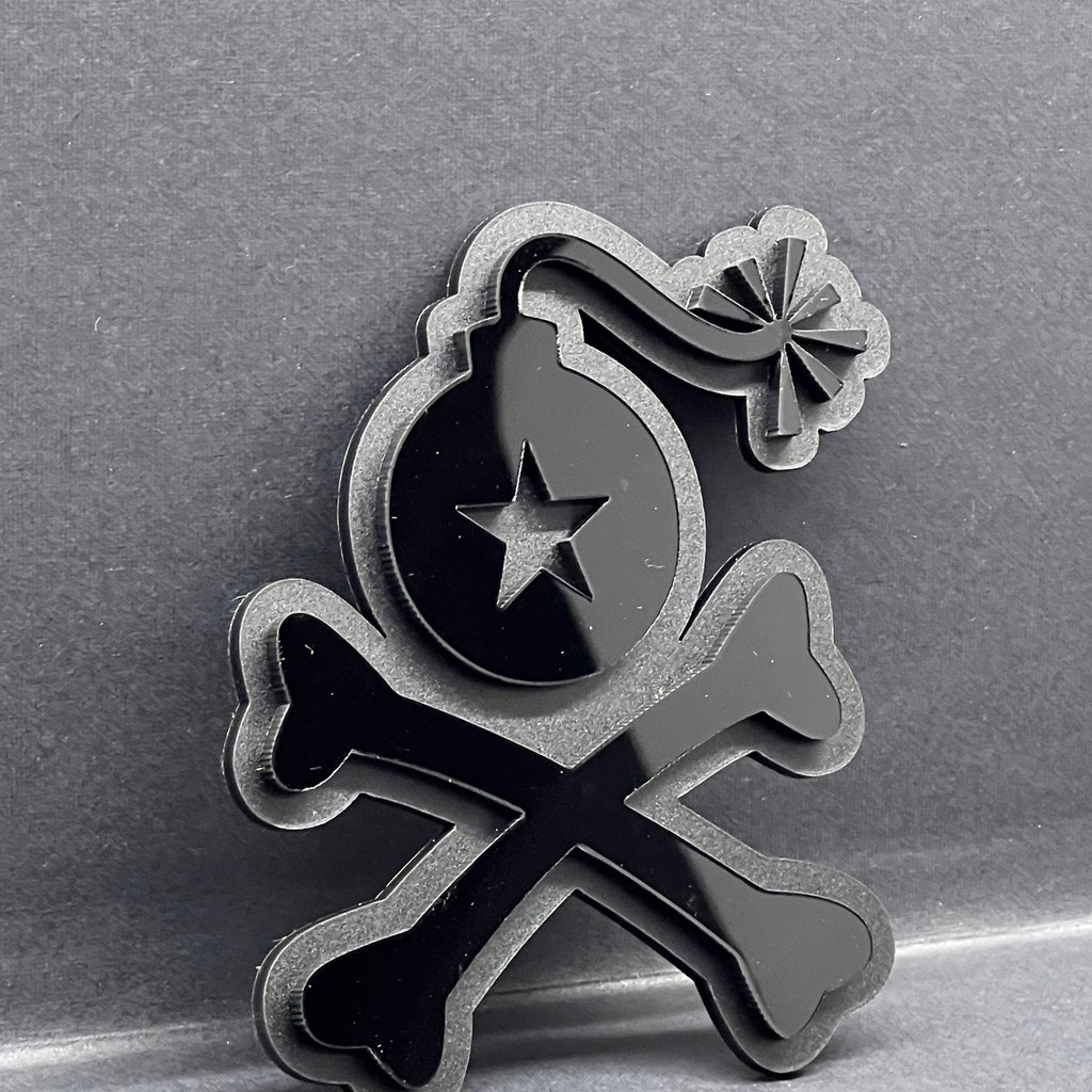 1pc Stangl Bomb Multicolor 3D Car Badge – Easy Install Acrylic Trunk & Fender