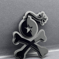 1pc Stangl Bomb Multicolor 3D Car Badge – Easy Install Acrylic Trunk & Fender