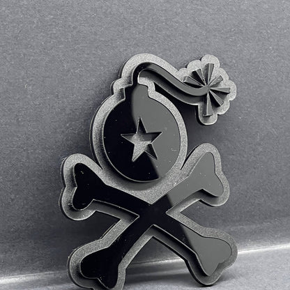 1pc Stangl Bomb Multicolor 3D Car Badge – Easy Install Acrylic Trunk & Fender