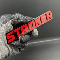2PCS STROKER Emblems – 3D Acrylic Engine Fender Badges for Car or Truck