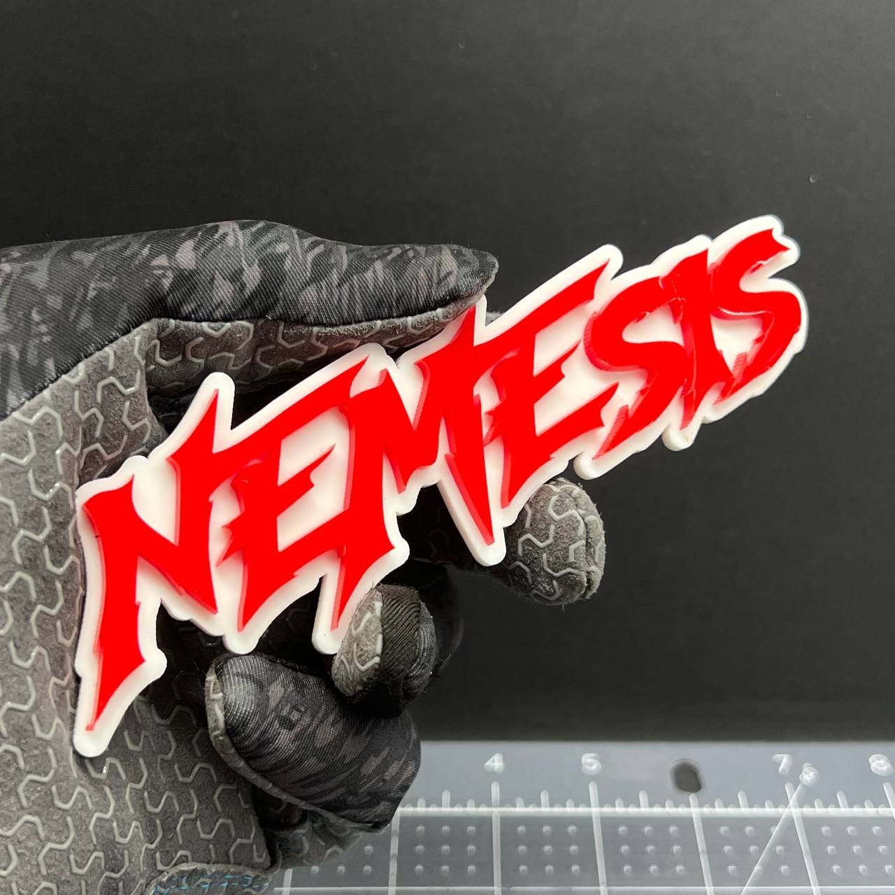 1PC NEMESIS Emblem – 3D Acrylic Multicolor Fender or Tailgate Car Badge Decal