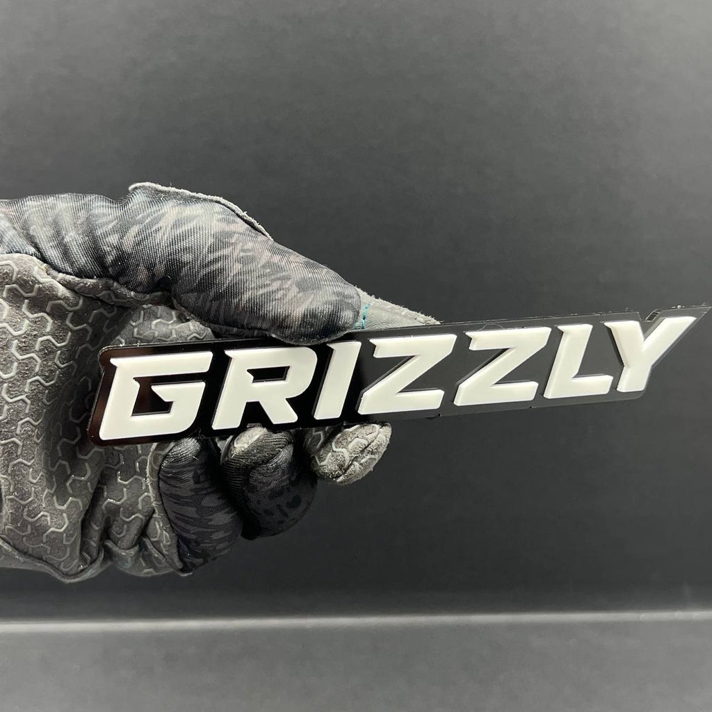 1PCS GRIZZLY Emblem – Custom 3D Multicolor Acrylic Car, Truck & SUV Badge