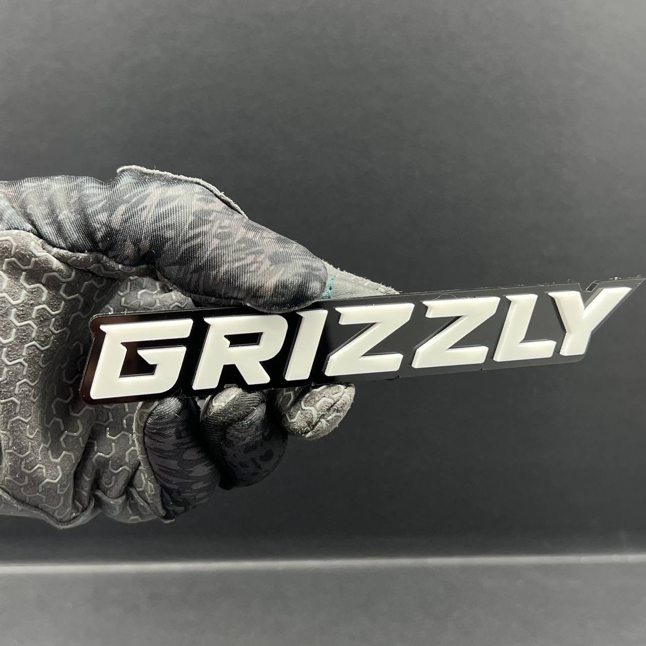 1PCS GRIZZLY Emblem – Custom 3D Multicolor Acrylic Car, Truck & SUV Badge