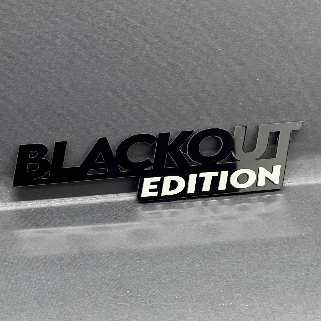 1x BLACKOUT Black Edition Emblem 3D Multicolor Badge 3D Sticker Decal Multicolor