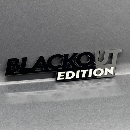 1x BLACKOUT Black Edition Emblem 3D Multicolor Badge 3D Sticker Decal Multicolor