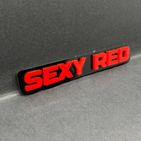 1pcs SEXY RED 3D Emblem – Multicolor Acrylic Badge for Car, SUV & Truck