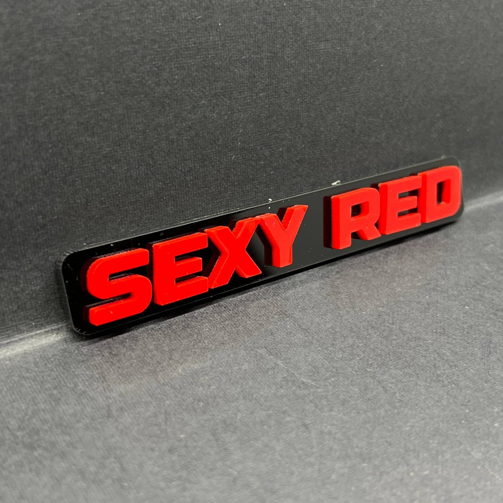 1pcs SEXY RED 3D Emblem – Multicolor Acrylic Badge for Car, SUV & Truck
