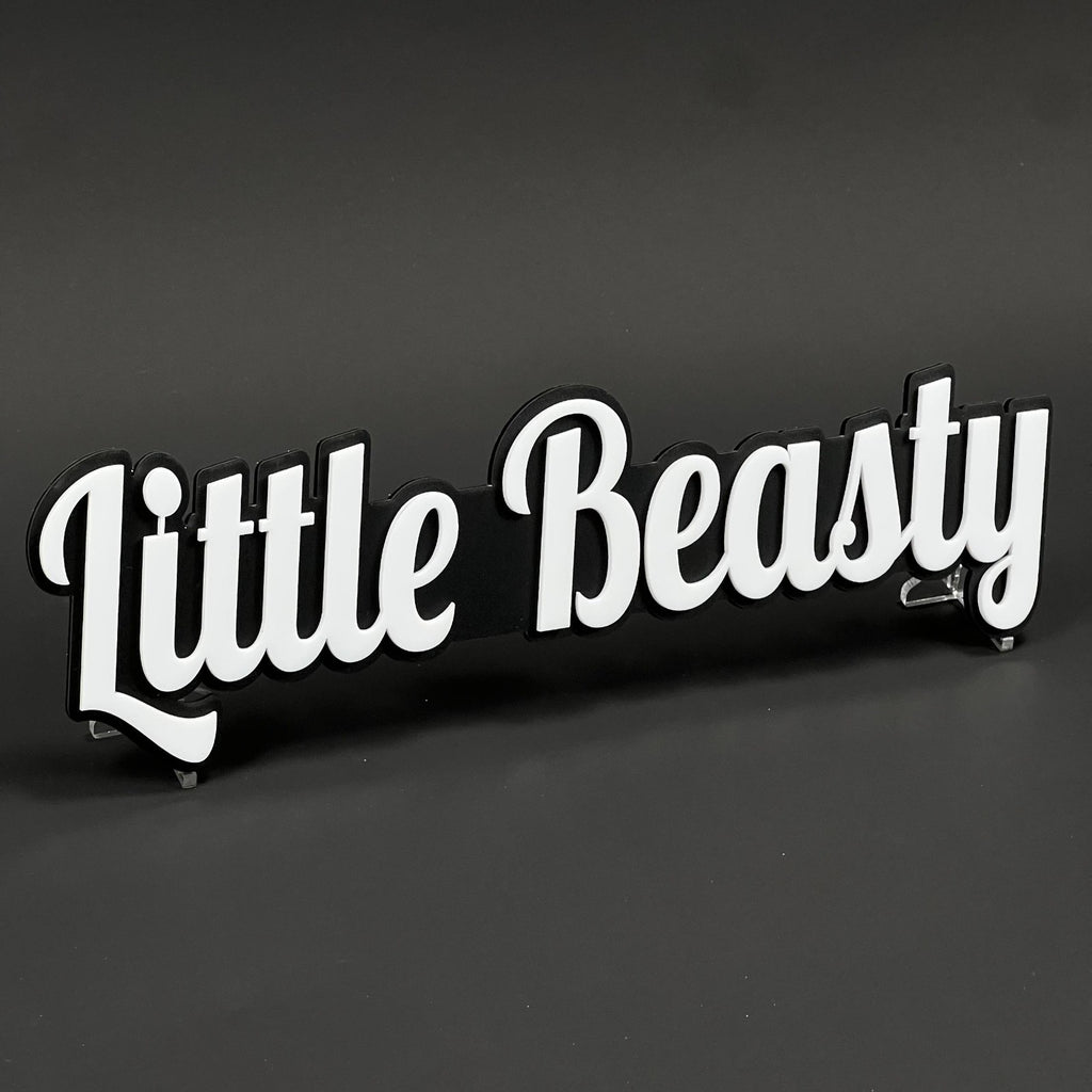 1PCS LITTLE BEASTY 3D Badge – Acrylic Fender Tailgate Car Truck Sticker Decal