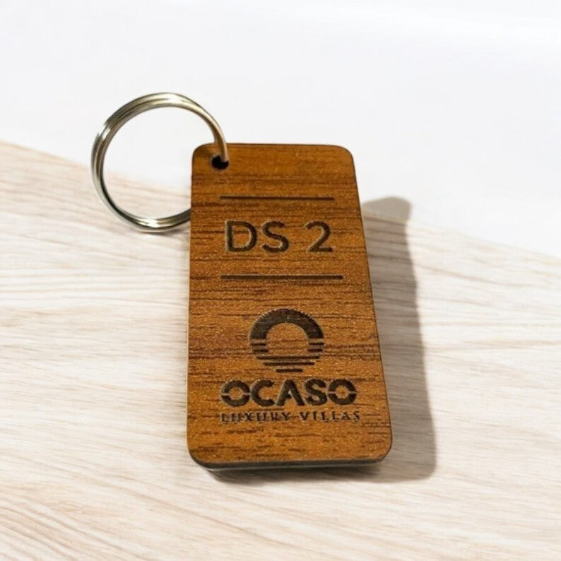 Custom Keychain With Business Logo, Engraved Keyring With Custom Text