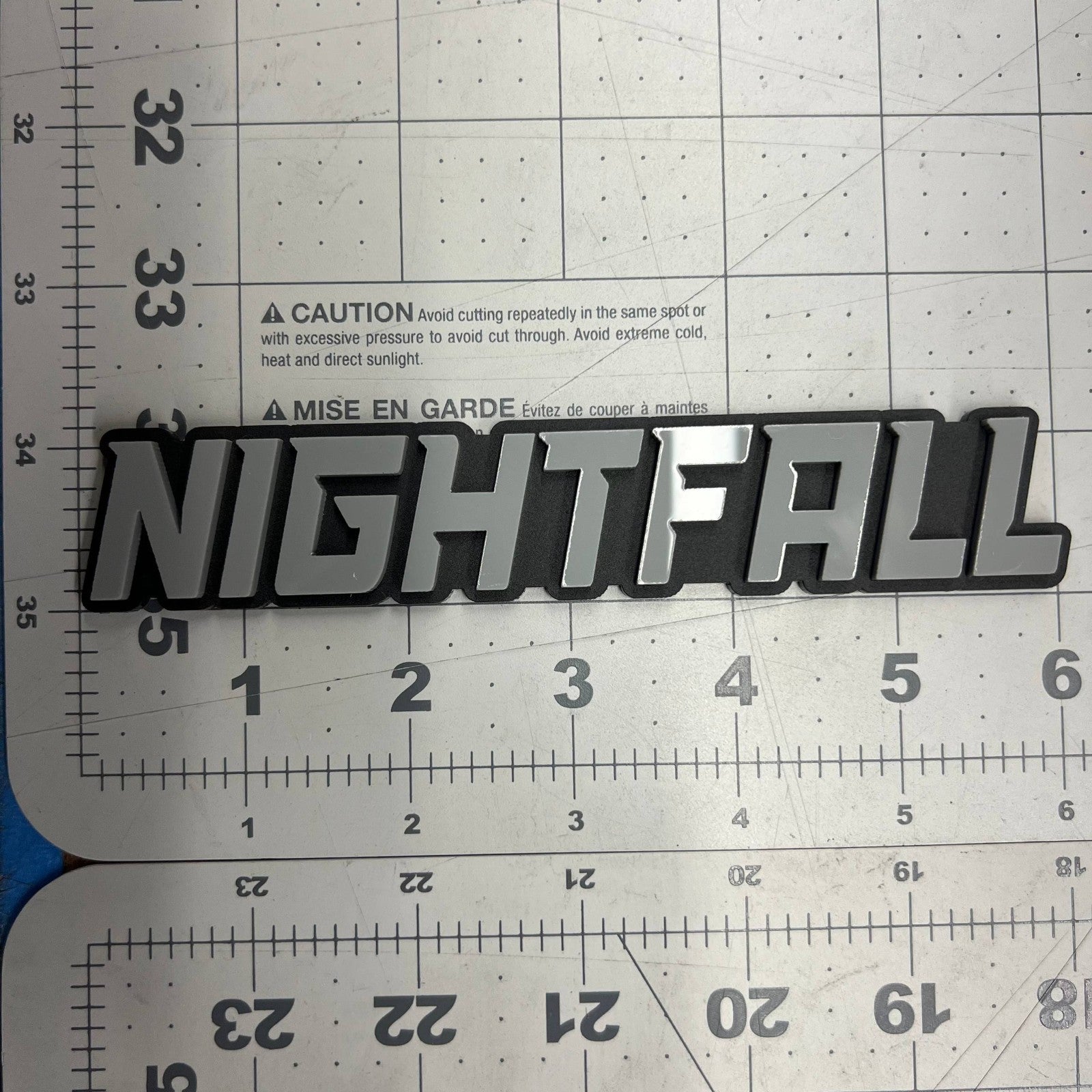 1PCS NIGHTFALL Emblem – Custom 3D Multicolor Acrylic Car Exterior Badge