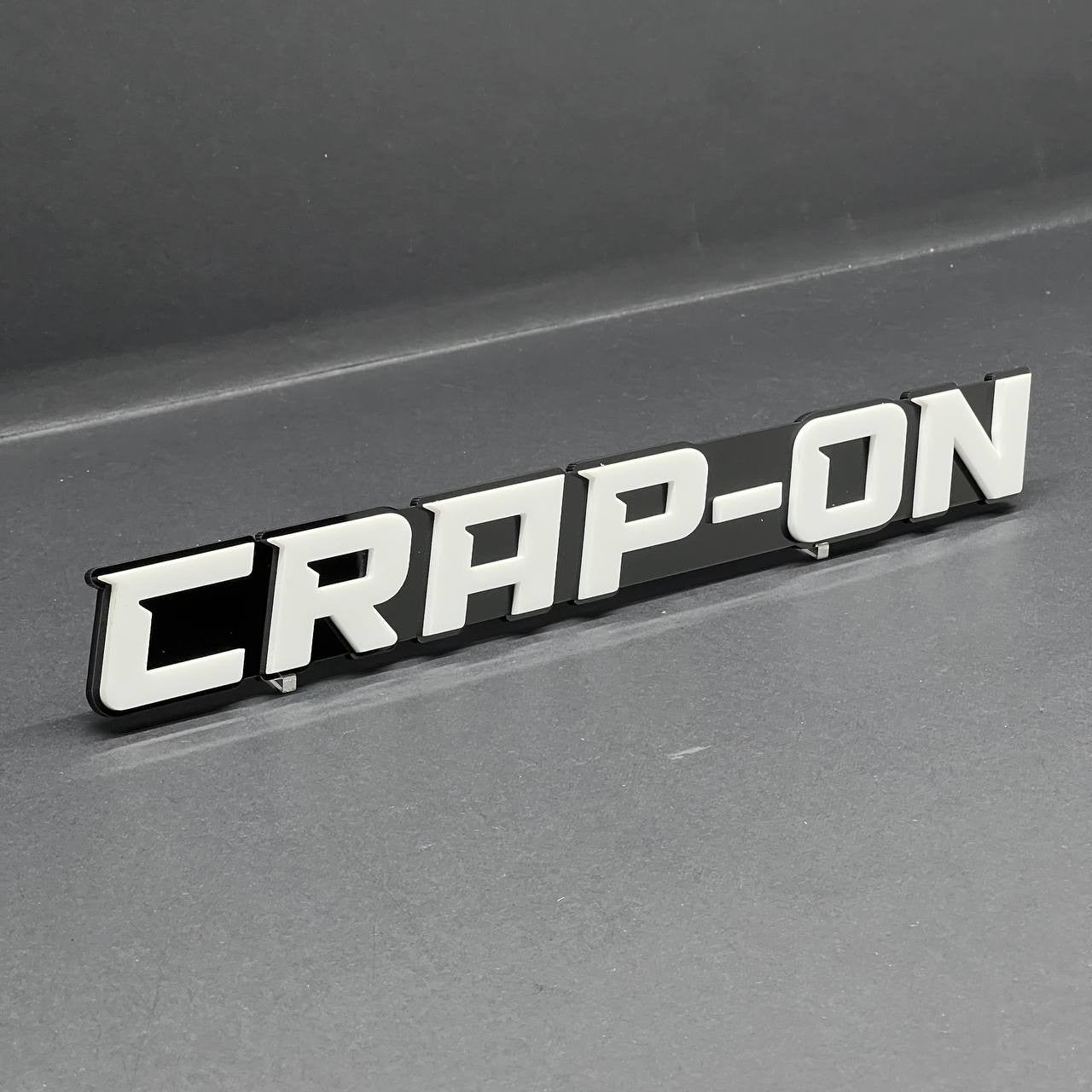 CRAP ON 3D Emblem – Custom Acrylic Exterior Badge Sticker for Car SUV Truck