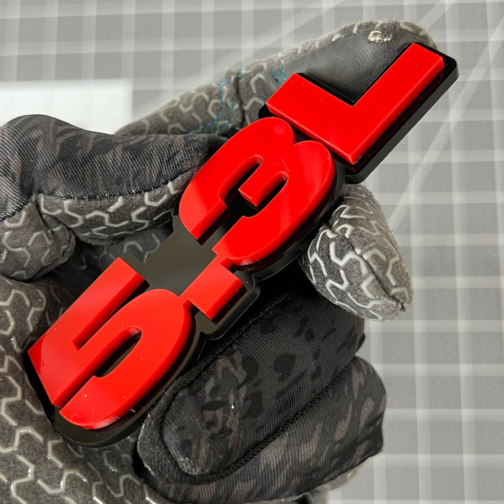 5.3L Engine 3D Acrylic Emblems – Pair of Multicolor Fender & Tailgate Badges 1pc