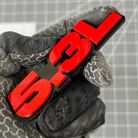 5.3L Engine 3D Acrylic Emblems – Pair of Multicolor Fender & Tailgate Badges 1pc