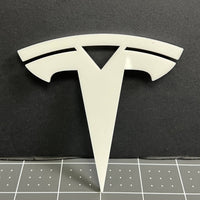 2PCS Tesla Emblems – Custom 3D Multicolor Acrylic Fender & Trunk Badges