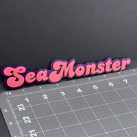 1PC SeaMonster Emblem – 3D Acrylic Tailgate Badge Decal for Car, Truck, SUV