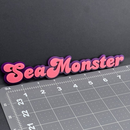 1PC SeaMonster Emblem – 3D Acrylic Tailgate Badge Decal for Car, Truck, SUV