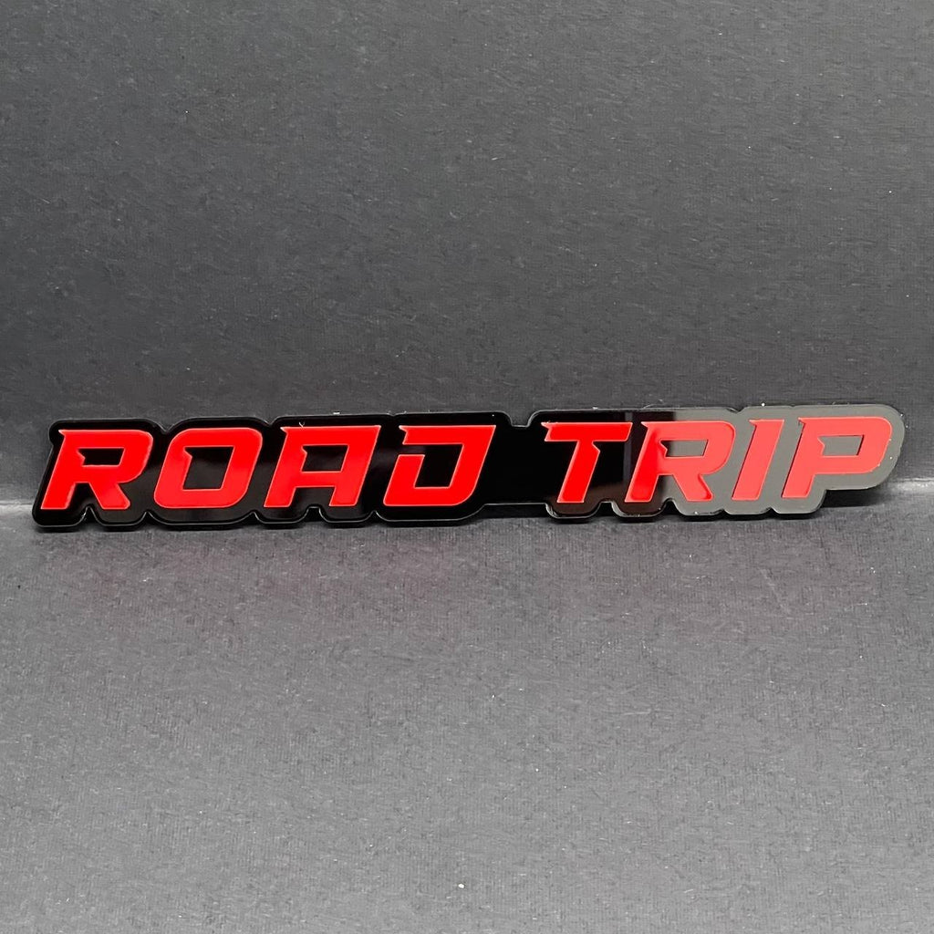 1PC ROAD TRIP Emblem – 3D Multicolor Acrylic Car Badge Decal for Fender Tailgate