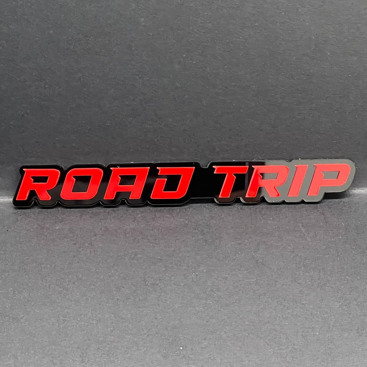 1PC ROAD TRIP Emblem – 3D Multicolor Acrylic Car Badge Decal for Fender Tailgate