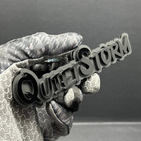1x Quiet Storm Multicolor 3D Car Badge Easy Install Acrylic Fender & Trunk Decal