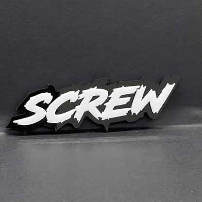 1PC SCREW Emblem Custom Fender or Tailgate Badge for Car SUV or Truck