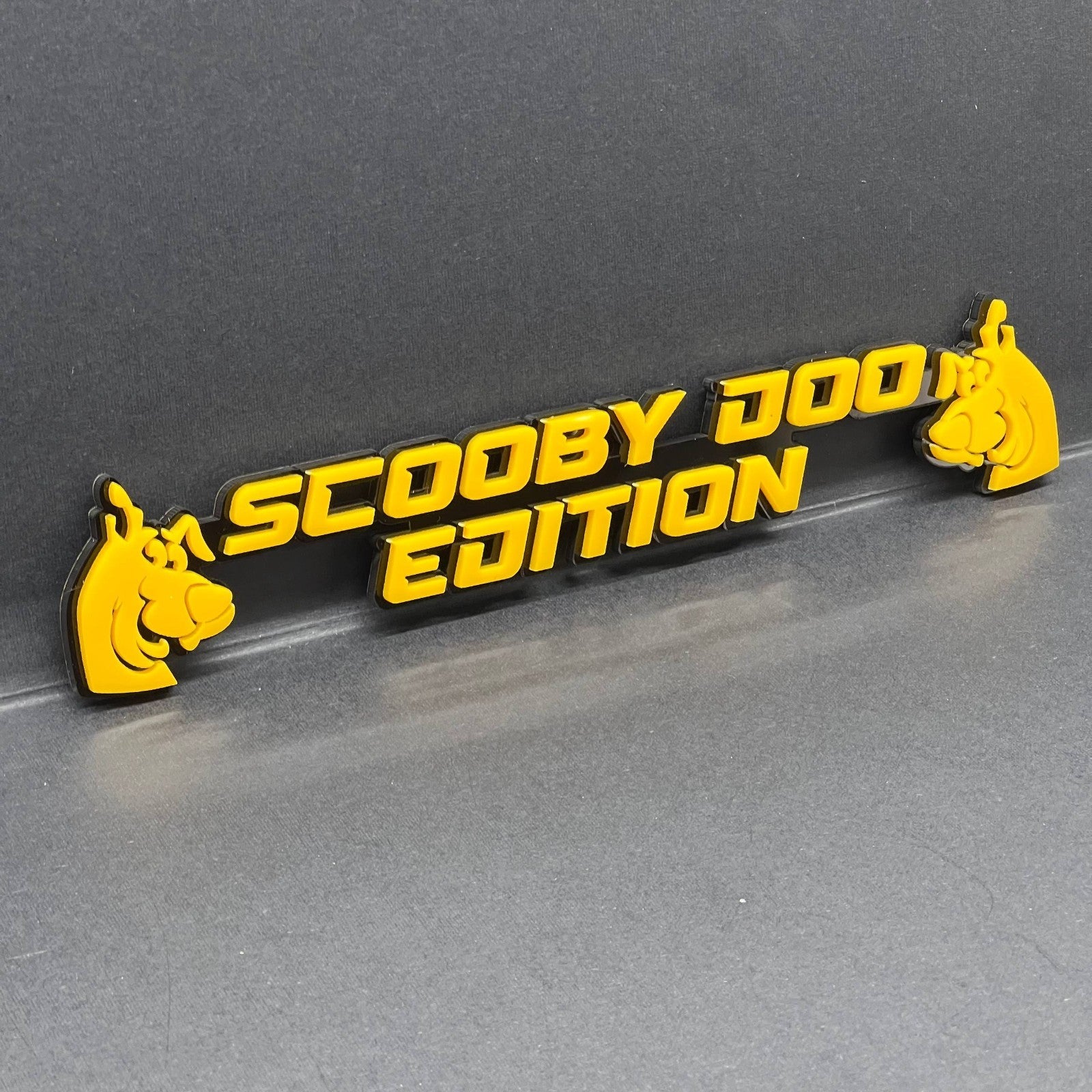 1PC Scooby Doo Edition Emblem – Fun 3D Multicolor Acrylic Car & SUV Badge
