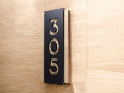 Sign for Hotel Signage made of wood & acrylic Room Number Sign Apartment Door